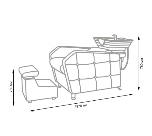 Парикмахерская мойка МД-573