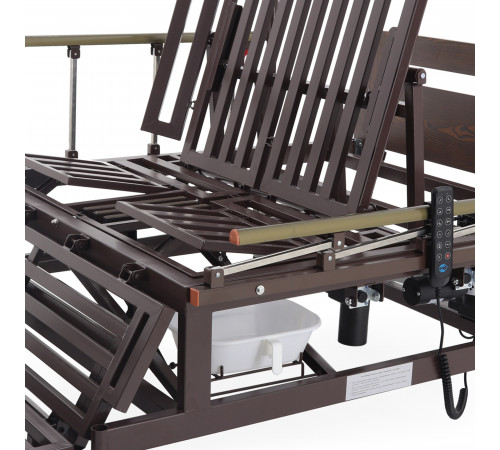 Кровать электрическая DB-11А (МЕ-5228Н-03) ЛДСП Венге Гибридный привод возможность управлять секциями без электроэнергии!