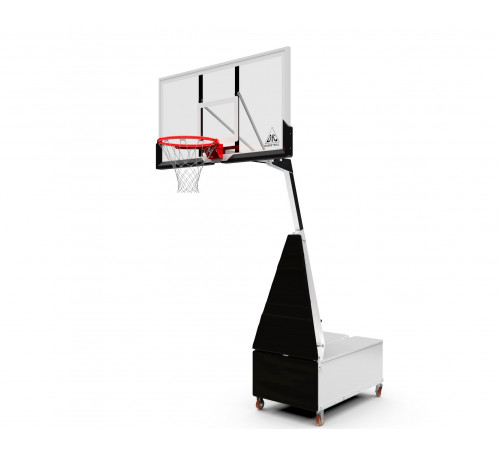 Баскетбольная мобильная стойка DFC STAND56SG 143x80CM поликарбонат (3кор)