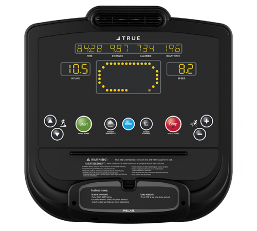 Беговая дорожка с увеличенным наклоном TRUE TI1000 ALPINE RUNNER c консолью Emerge