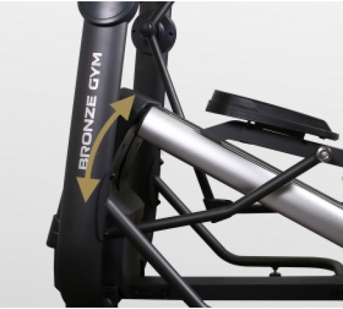 Эллиптический эргометр с автонаклоном коммерческий BRONZE GYM E1000M PRO TFT TURBO