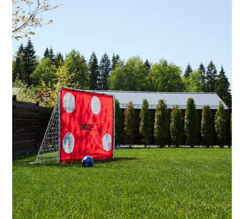 Ворота футбольные переносные UNIX Line стальные 217x153 см, с мишенями