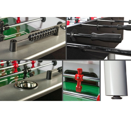 Настольный футбол (кикер) «Inter» (148.5 х 78 х 90 см, черный)