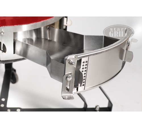 Керамический гриль-барбекю 22 дюйма (красный) (56 см)