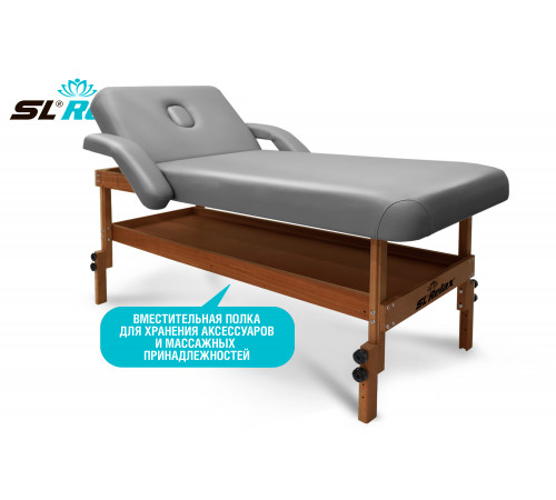 Массажный стол Relax Comfort-М серая кожа (№6)
