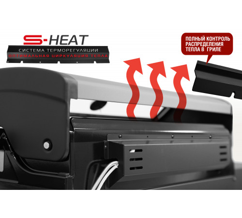 Газовый гриль 6+1 горелка