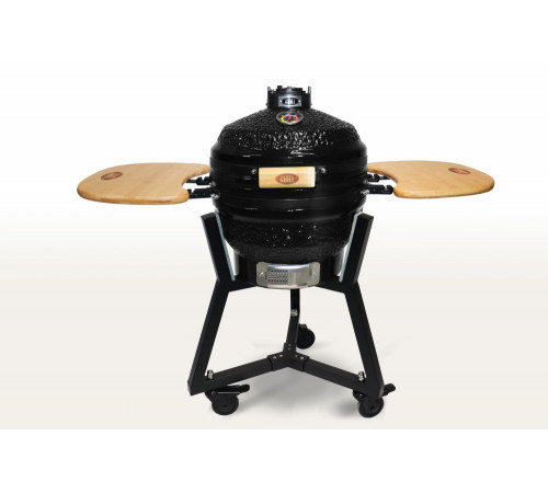 Керамический гриль-барбекю 16 дюймов (черный) (39,8 см)